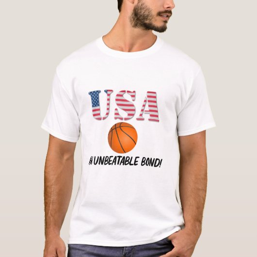 アメリカとバスケットボール – 無敵ボンド! Tシャツ (正面)