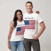 アメリカとユニオンジャックの旗のTシャツ Tシャツ (ユニセックス)
