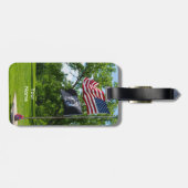 アメリカと捕虜の国旗 ラゲッジタグ (裏面横)