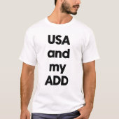アメリカと私のADD Tシャツ (正面)