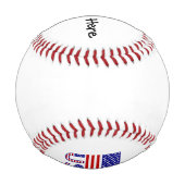 アメリカと統一された州アメリカ国旗あなたの名前 野球ボール (裏面)