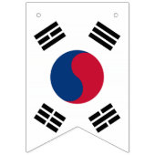 アメリカと韓国国際的の結婚式 バンティングフラッグ (第2の旗)