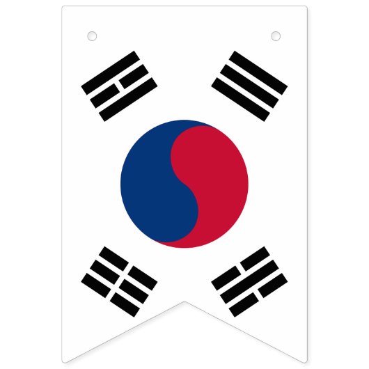 アメリカと韓国国際的の結婚式 バンティングフラッグ (第2の旗)