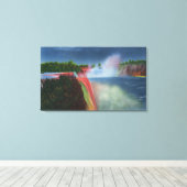 アメリカと馬蹄形の滝照明 キャンバスプリント (インサイチュ (ウッドフロア))