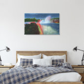 アメリカと馬蹄形の滝照明 キャンバスプリント (インサイチュ (寝室))