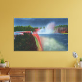 アメリカと馬蹄形の滝照明 キャンバスプリント (インサイチュ (リビング))