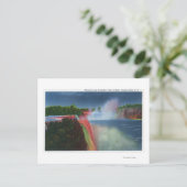 アメリカと馬蹄形の滝照明 ポストカード (スタンド正面)