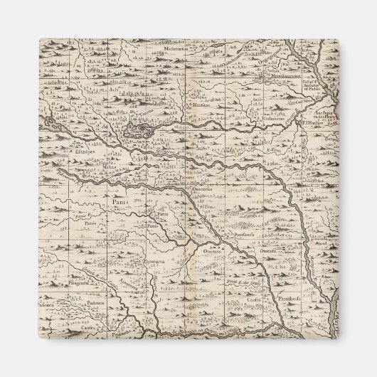 アメリカにおけるイギリス帝国の地図シート5 マグネット (正面)