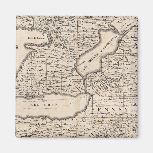 アメリカにおけるイギリス帝国の地図シート6 マグネット (正面)