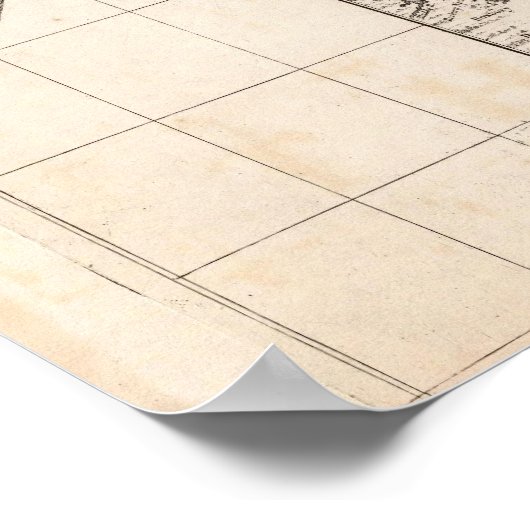 アメリカにおけるイギリス帝国の地図シート8 ポスター (角)