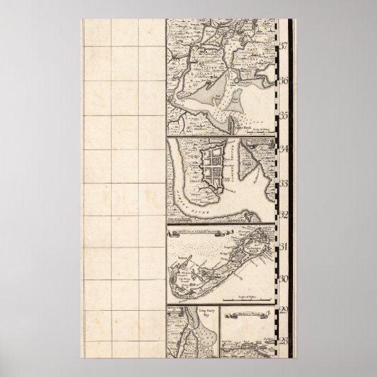 アメリカにおけるイギリス帝国の地図12 ポスター (正面)