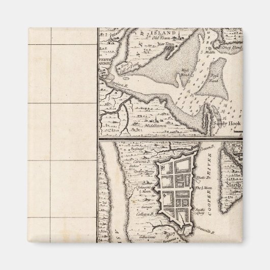 アメリカにおけるイギリス帝国の地図12 マグネット (正面)