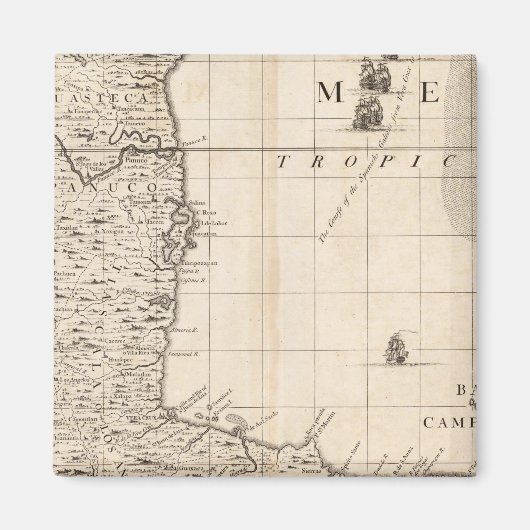 アメリカにおけるイギリス帝国の地図13 マグネット (正面)