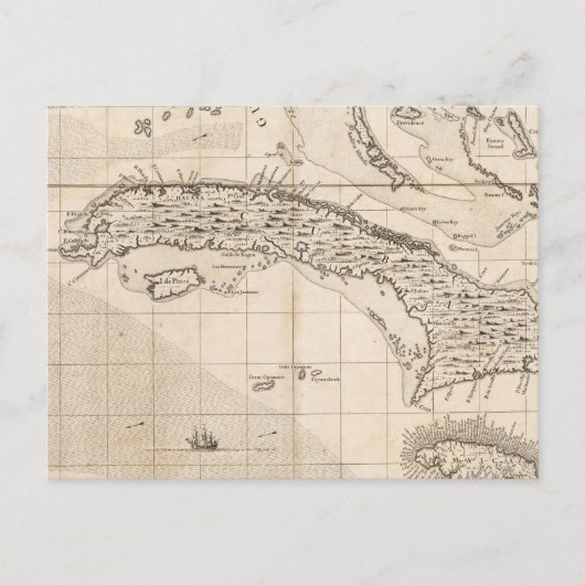 アメリカにおけるイギリス帝国の地図14 ポストカード (正面)