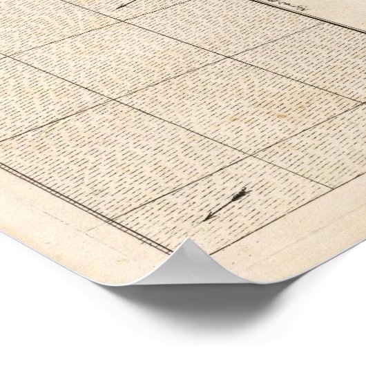 アメリカにおけるイギリス帝国の地図16 ポスター (角)