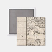 アメリカにおけるイギリス帝国の地図16 マグネット (正面/裏面)