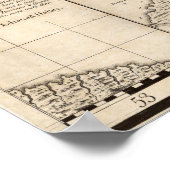 アメリカにおけるイギリス帝国の地図20 ポスター (角)