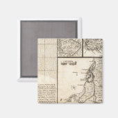 アメリカにおけるイギリス帝国の地図20 マグネット (正面/裏面)