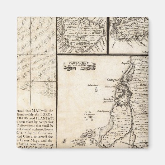 アメリカにおけるイギリス帝国の地図20 マグネット (正面)