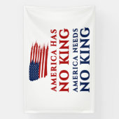 アメリカには国王がいないし、アメリカには国王の抗議は必要ない 横断幕 (縦)