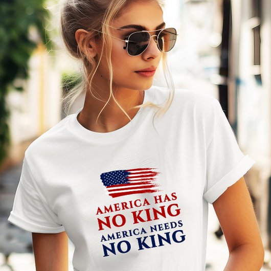 アメリカには国王がいないし、アメリカには国王の抗議は必要ない Tシャツ