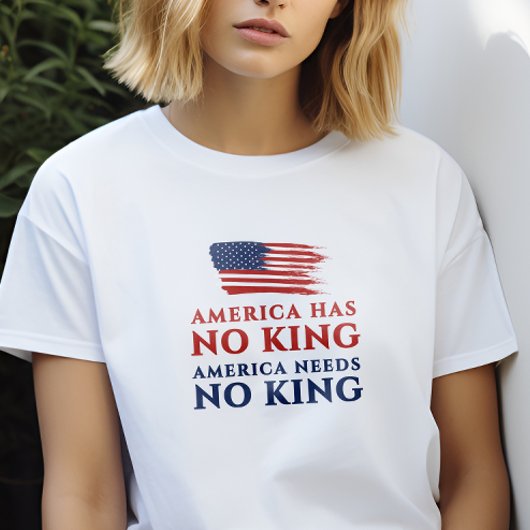 アメリカには国王がいないし、アメリカには国王の抗議は必要ない Tシャツ