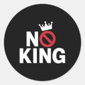 アメリカには王はいない我々は人民の政治家である ラウンドシール (正面)