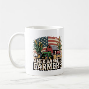 アメリカには農家が必要 ミッドウェスト 牛 とうもろこし 農場の暮らし コーヒーマグカップ