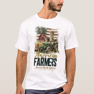 アメリカには農家が必要 Tシャツ