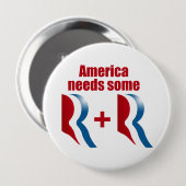 アメリカにはRとR.pngが必要 缶バッジ (正面&裏面)