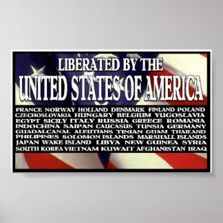 「アメリカによって解放された」 ポスター