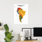 アメリカによると南米 ポスター (ホームオフィス)