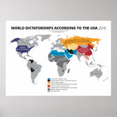 アメリカによる世界独裁政権 ポスター (正面)