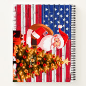 アメリカにクリスマスの挨拶 ノートブック (裏面)