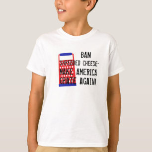 アメリカにチーズ切札のおもしろいなユーモアに再度火格子を付けさせま Tシャツ