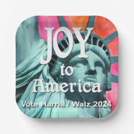 アメリカに喜びを ハリス・ウォルズ ペーパープレート