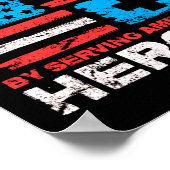 アメリカに奉仕して我が国に奉仕するVAナース ポスター (角)