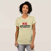 アメリカに寡頭制支配者(ブロリガー)なし! Tシャツ (正面フル)