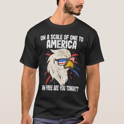 アメリカに対して自由な尺度でトニさん Tシャツ (正面)