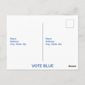 アメリカに戻らない ポストカード (裏面)