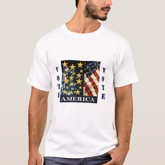 アメリカに投票 Tシャツ (正面)