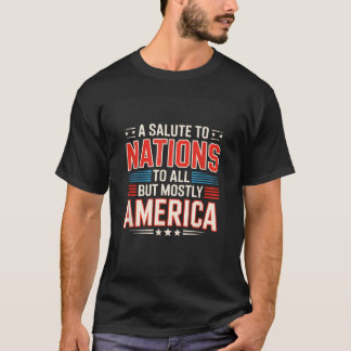アメリカに捧ぐ国家へのサリュート Tシャツ