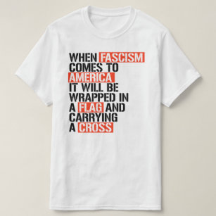 アメリカに来ファシズムが Tシャツ