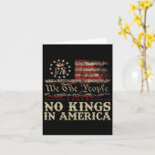 アメリカに王はいない我々は人民の政治のシャツ カード (黄色い花)