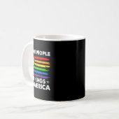 アメリカに王はいない我々は人民の政治のシャツ コーヒーマグカップ (正面左)