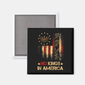 アメリカに王はいない我々は人民の政治のシャツ マグネット (正面/裏面)
