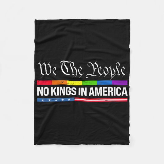 アメリカに王はいない7 フリースブランケット (正面)