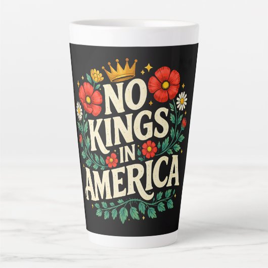 アメリカに王はいない カフェラテマグ (正面)