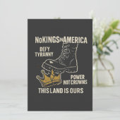 アメリカに王はいない - トランプ反対の独立記念日 招待状 (スタンド正面)