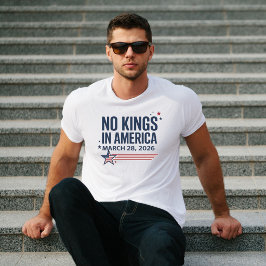 アメリカに王はいない 2026年3月28日 Tシャツ